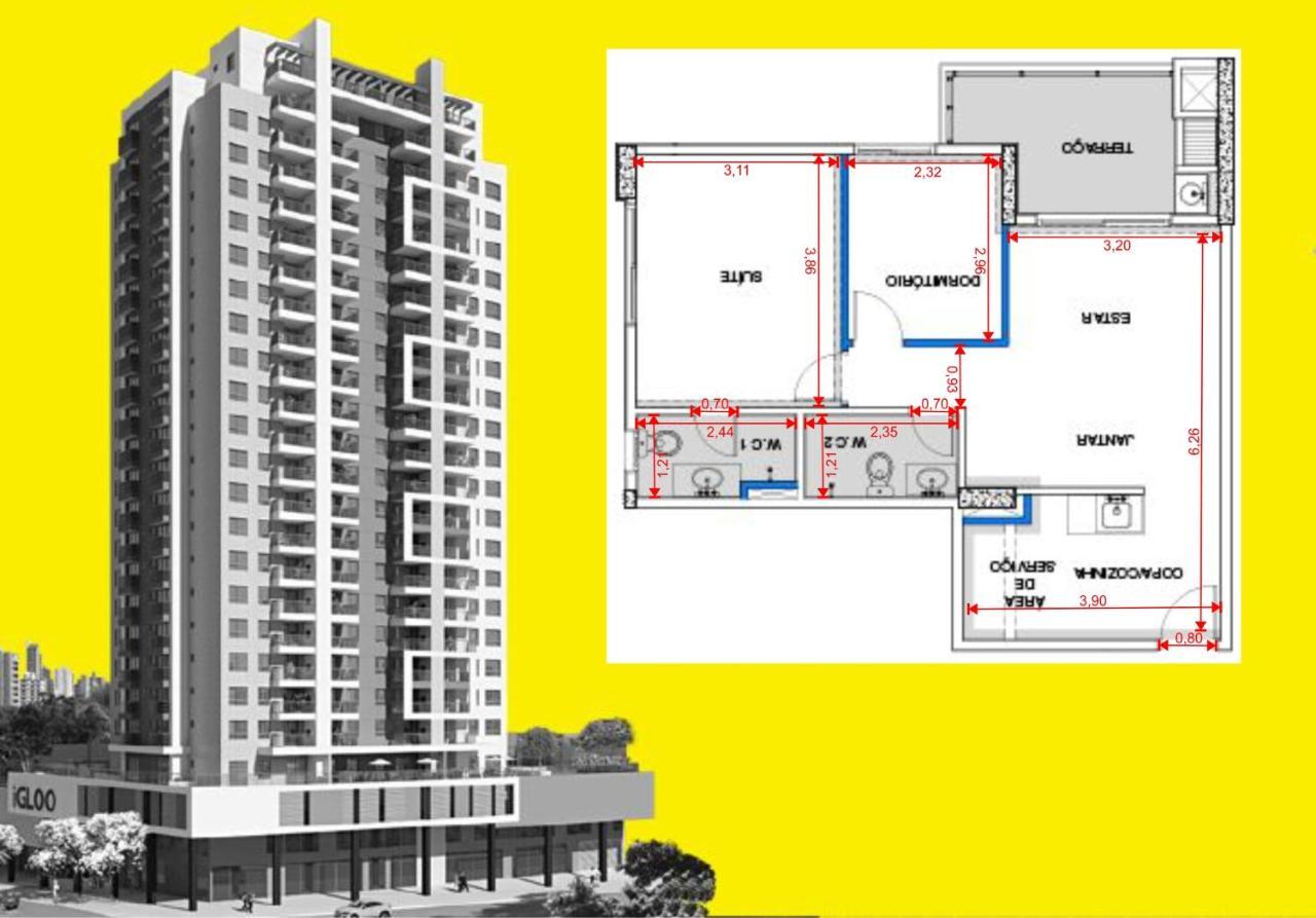 i055B- Harmony Home, 2 Quartos com garagem Curitiba Exteriör bild